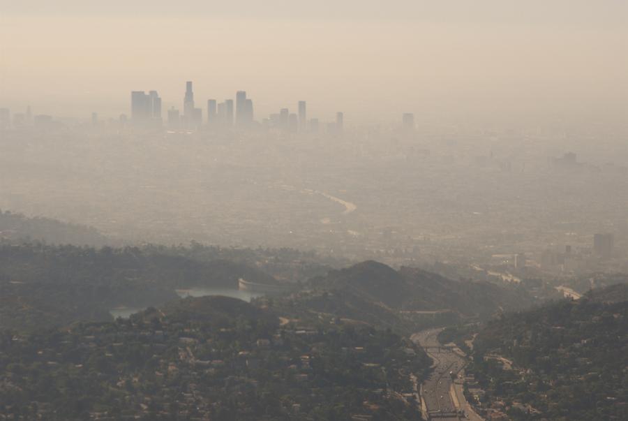 Un smog typique de Los Angeles causé par une inversion de température